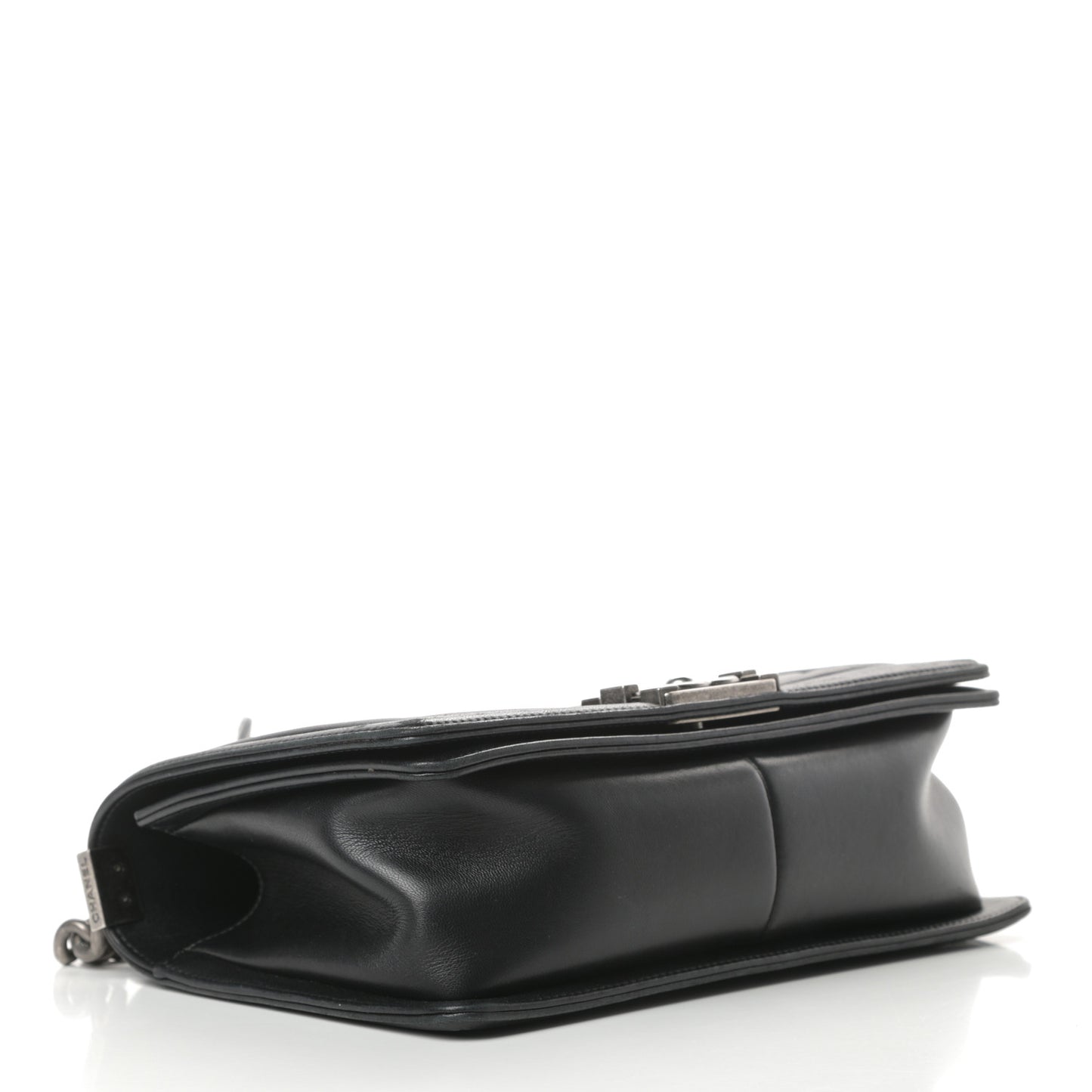 Lambskin Quilted Medium Boy Flap Black