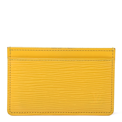 Louis Vuitton Epi Card Holder Jonquille 1 of 9