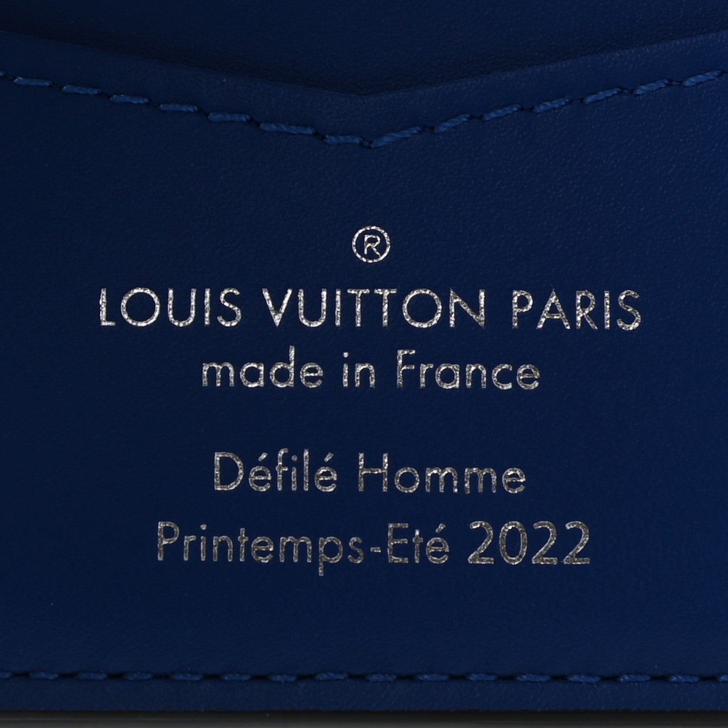 Louis Vuitton Taurillon Illusion Slender Wallet Bleu Vert 6 of 7