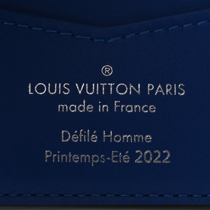 Louis Vuitton Taurillon Illusion Slender Wallet Bleu Vert 6 of 7