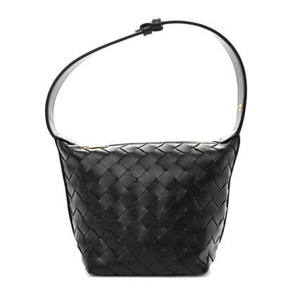 Bottega Veneta Calfskin Nappa Intrecciato Candy Wallace Black 1 of 11