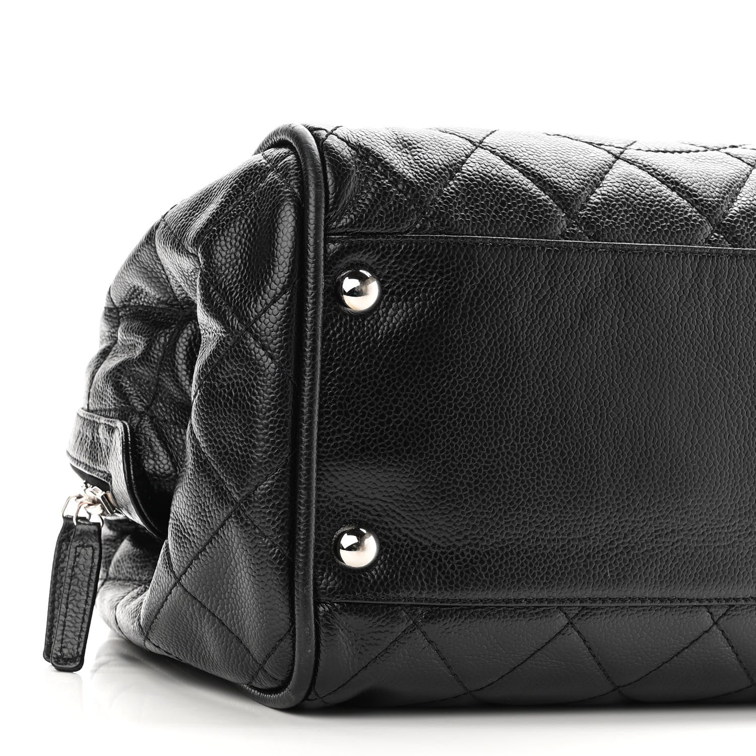 Chanel Caviar Quilted CC Timeless Bowler Black 9 of 10