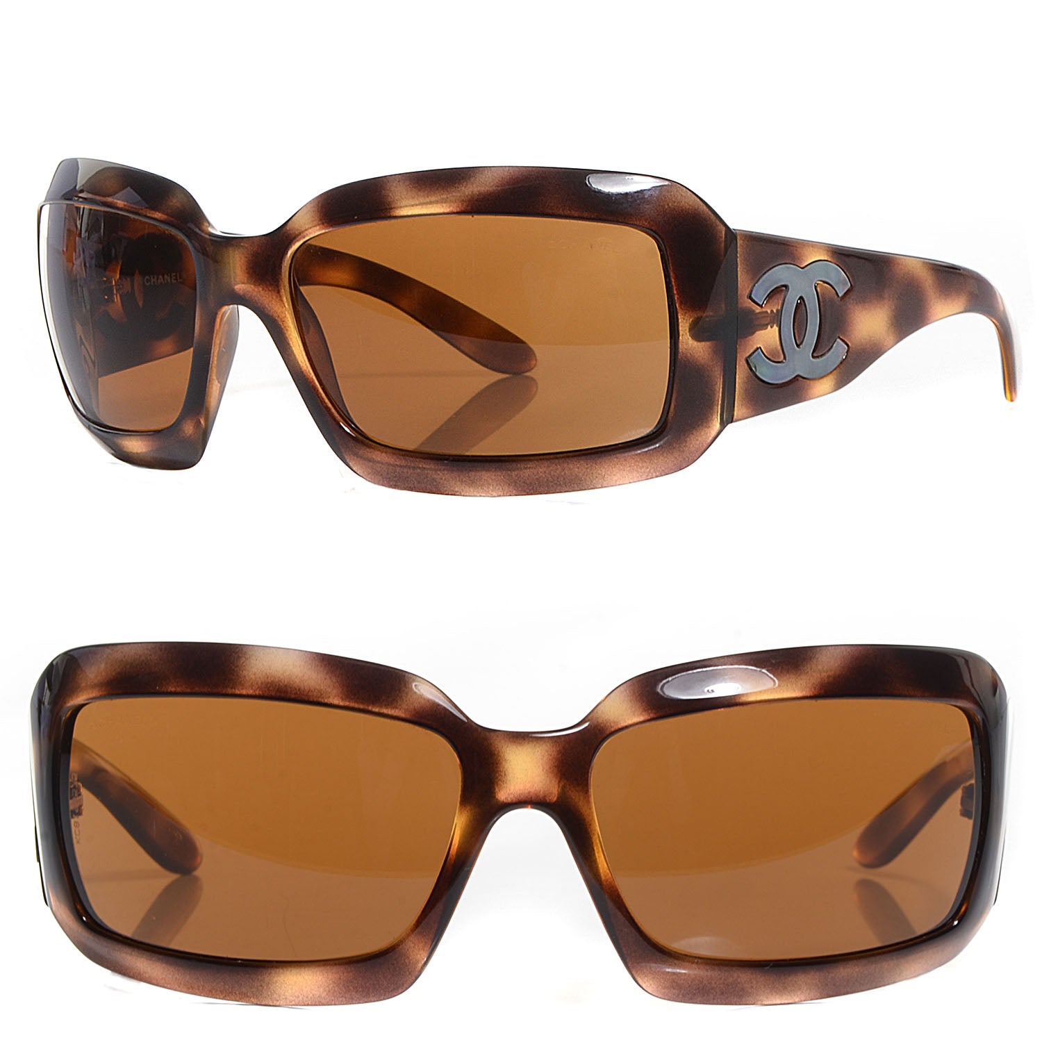Chanel Mother of Pearl CC Sunglasses 5076 H Tortoise 1 of 6