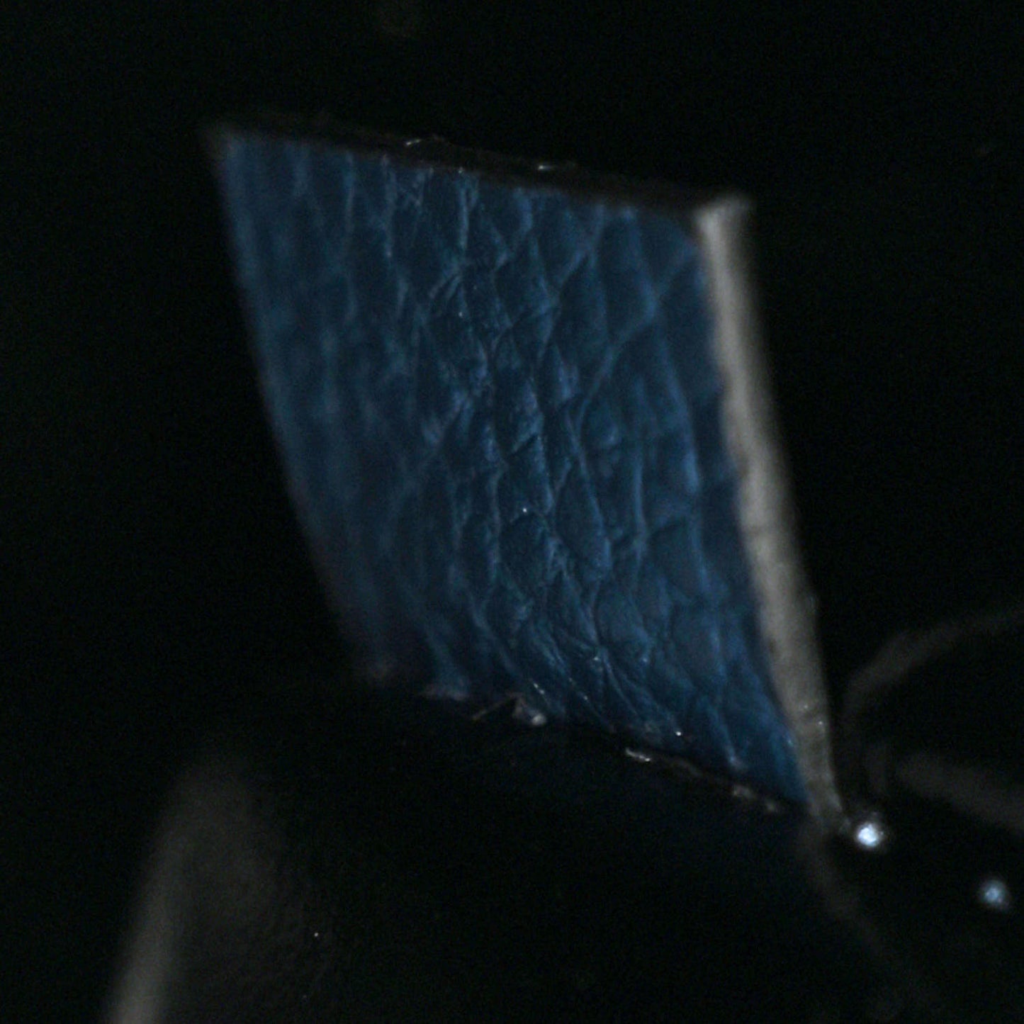 Calfskin Micro Mini Grind Tote Bag Azure Blue