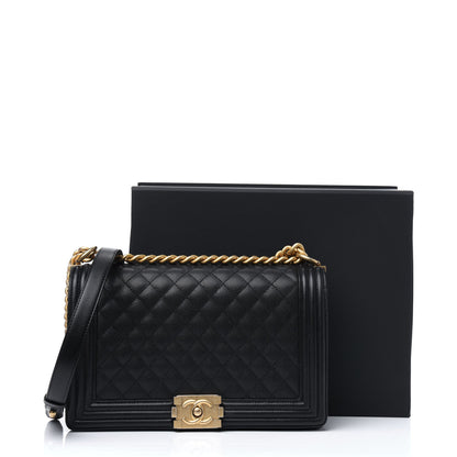 Chanel Caviar Quilted New Medium Boy Flap Black 16 of 16
