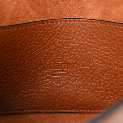 Valentino Garavani Pebbled Calfskin Medium Rockstud Flip Lock Crossbody Bag Bright Cognac 6 of 10