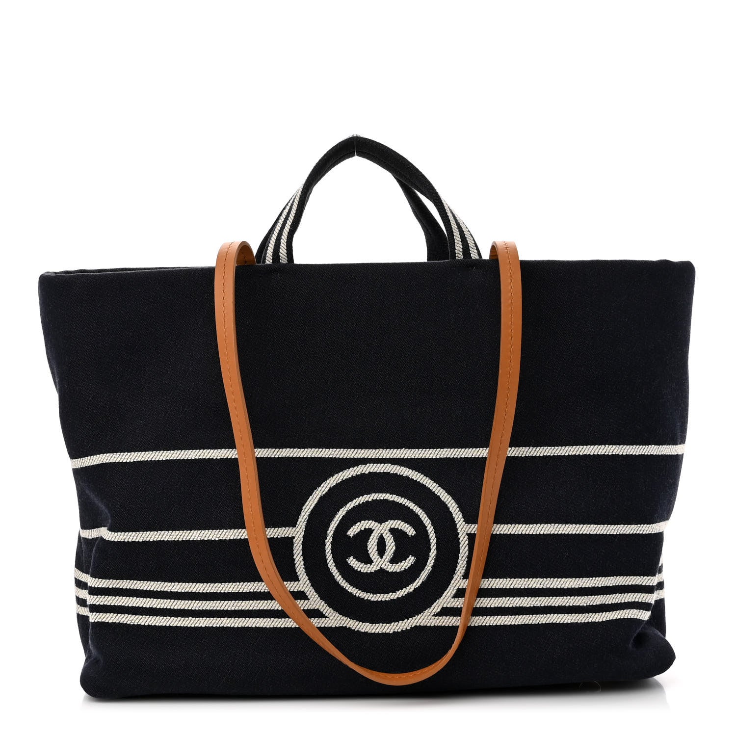 Chanel Denim Large Shopping Tote Blue 1 of 11