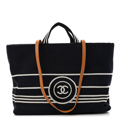 Chanel Denim Large Shopping Tote Blue 1 of 11