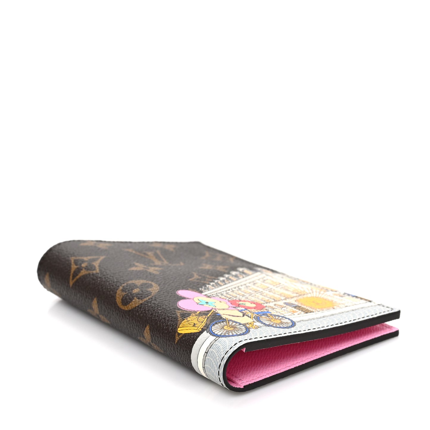 Monogram 2022 Christmas Animation Paris Passport Cover Pink