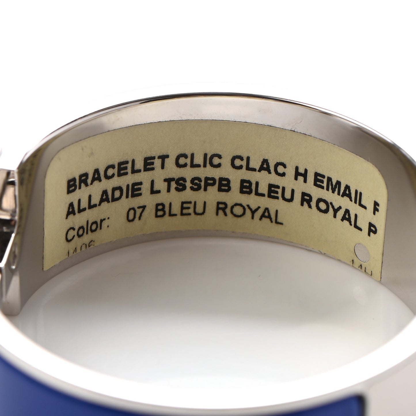 Enamel Wide Clic Clac H Bracelet PM Bleu Royal