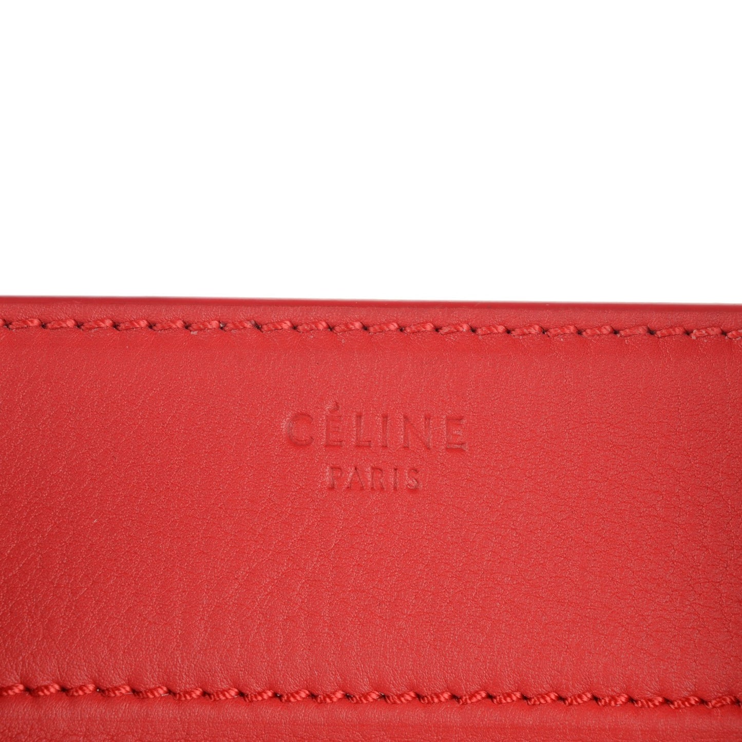 Supple Calfskin Medium Phantom Luggage Vermillion