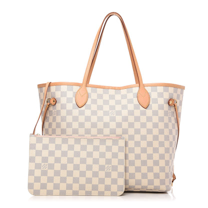 Louis Vuitton Damier Azur Neo Neverfull MM Rose Ballerine 1 of 10