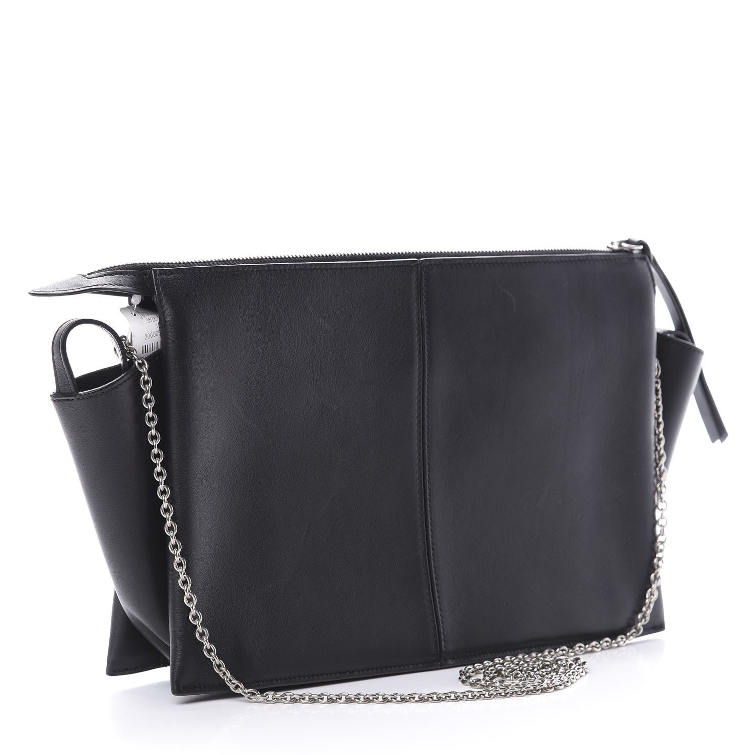 Celine Supple Natural Calfskin Tri-Fold Clutch Black 3 of 14