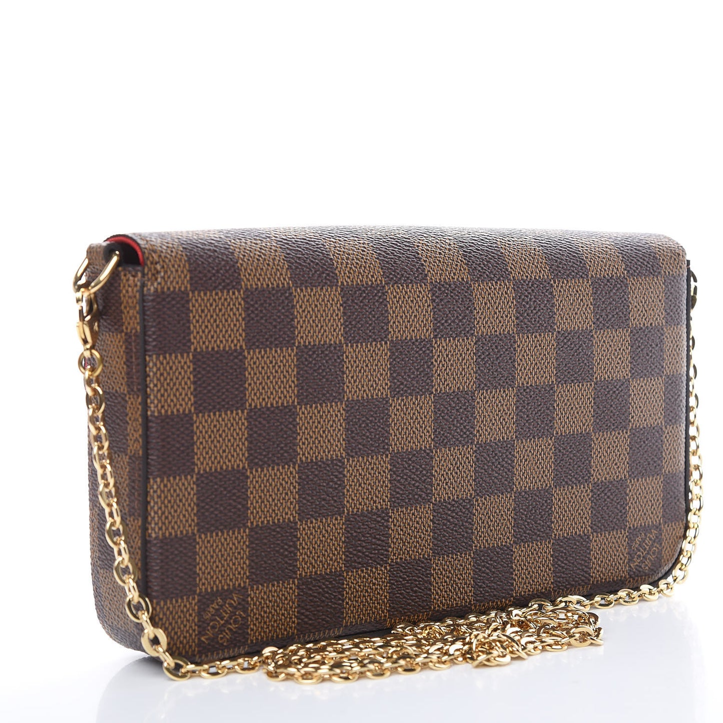 Damier Ebene Pochette Felicie Chain Wallet