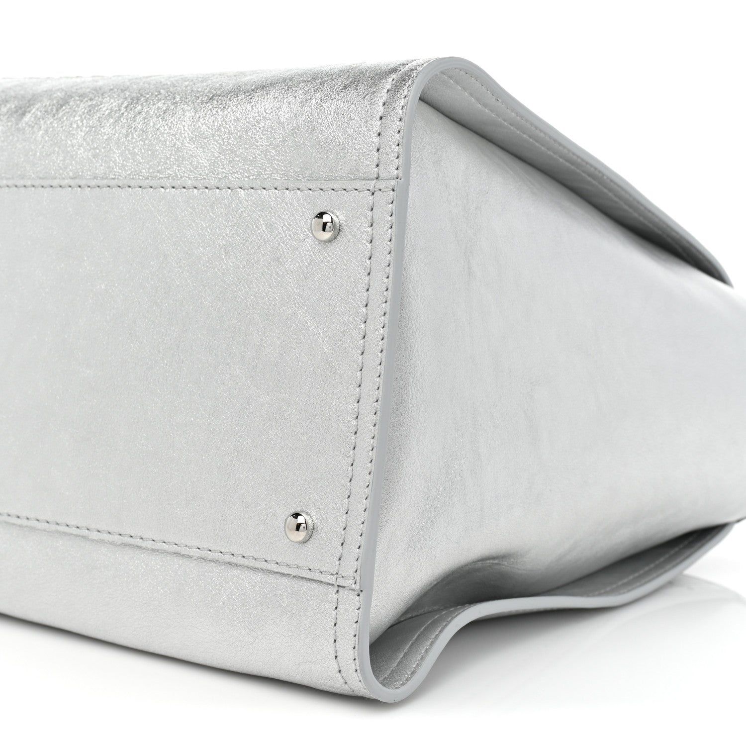 Chanel Metallic Calfskin Medium Deauville Tote Silver 10 of 10