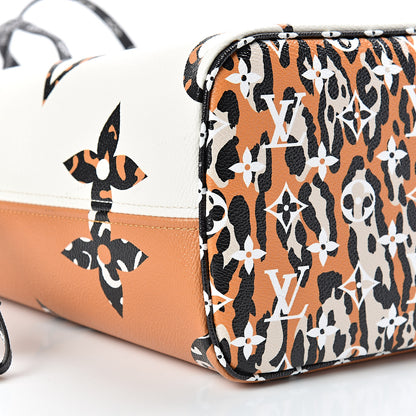Louis Vuitton Monogram Giant Jungle Neverfull MM Ivory 8 of 10