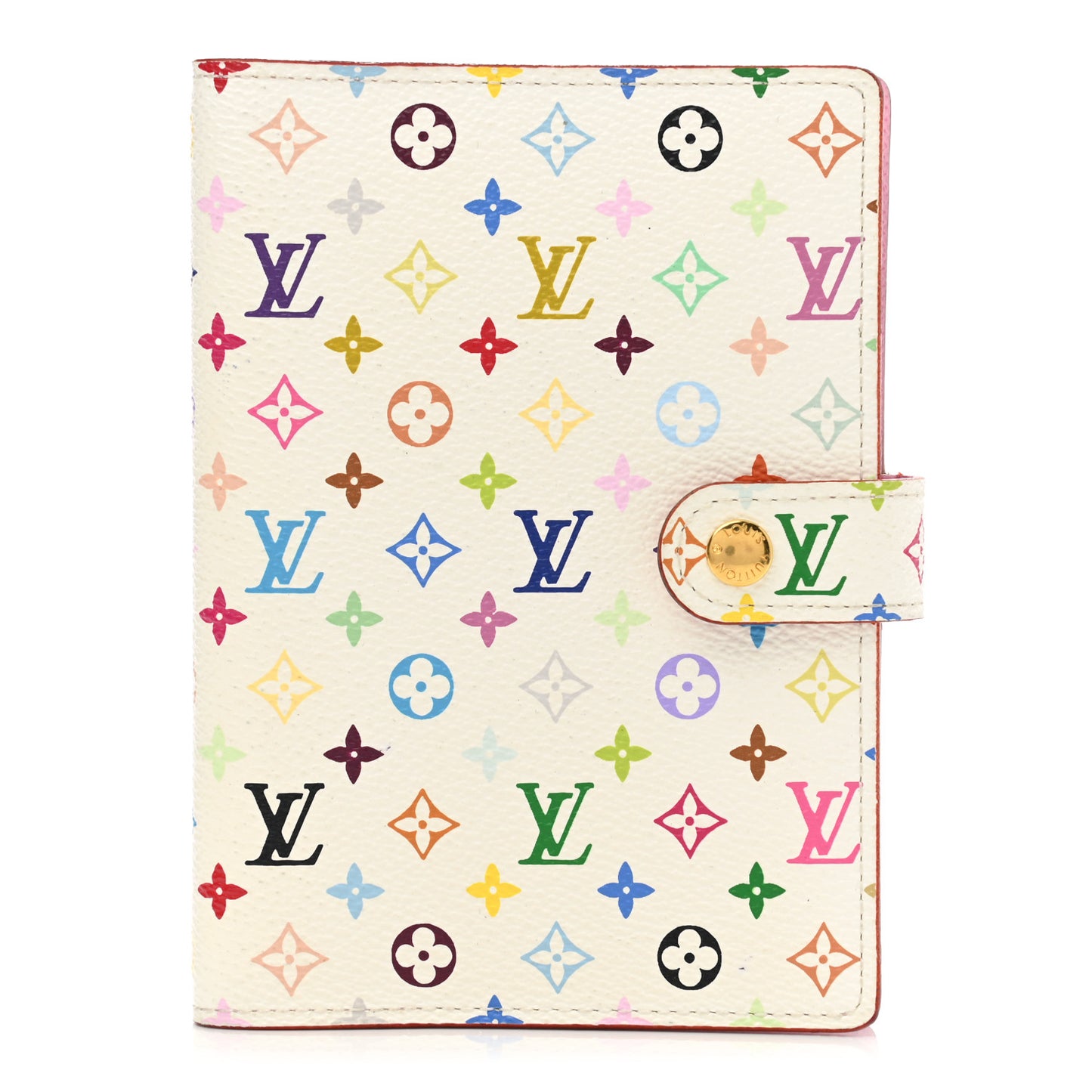 Monogram Multicolor Small Ring Agenda Cover White Litchi