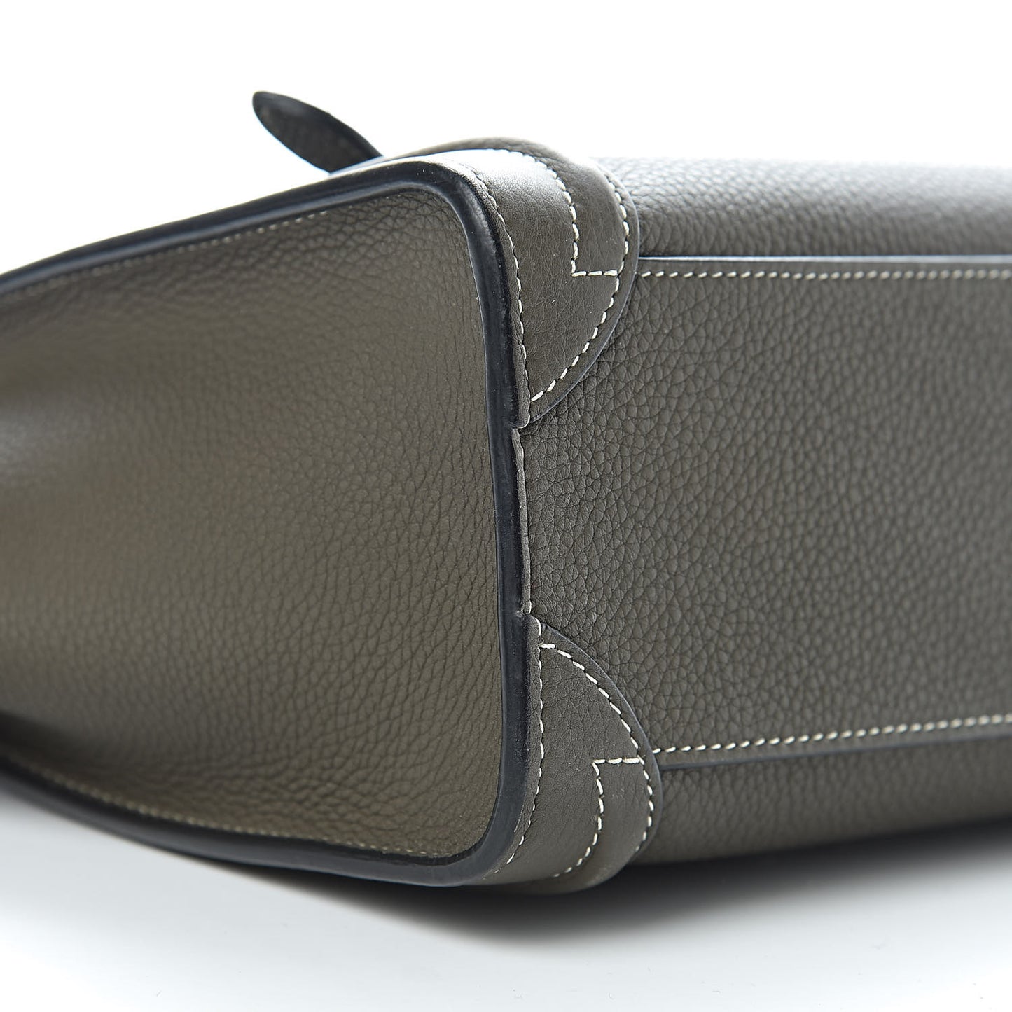 Drummed Calfskin Nano Luggage Stone