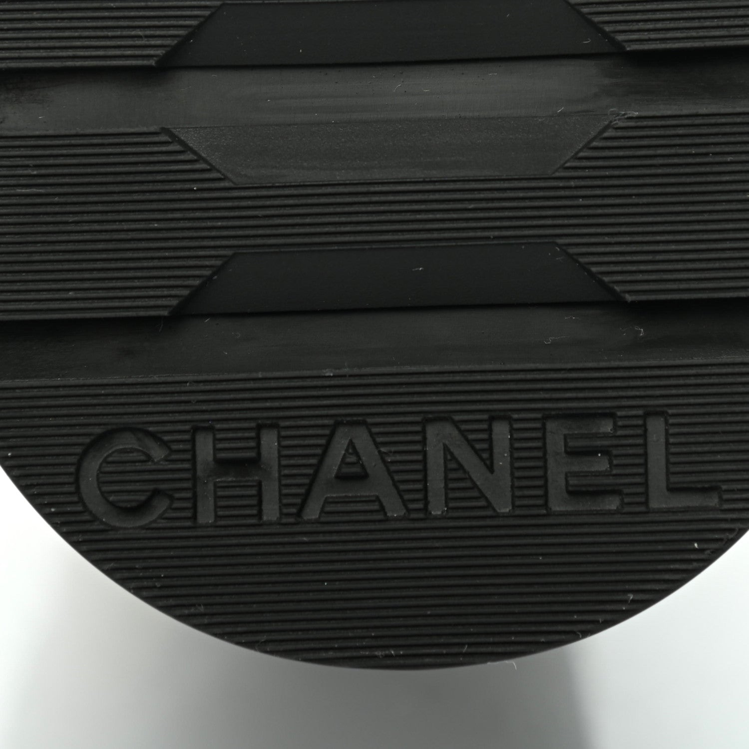 Chanel Shiny Goatskin Calfskin Quilted Lace Up Combat Boots 39 White Black 6 of 9