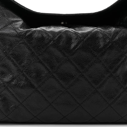Chanel Caviar Quilted French Riviera Shoulder Bag Black 8 of 10