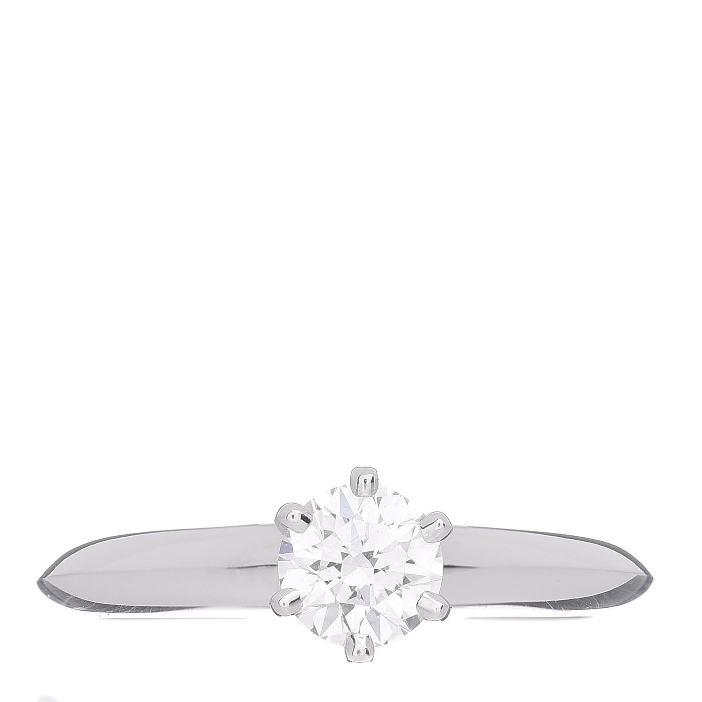 Platinum Diamond .41ct Solitaire Engagement Ring 48 4.5