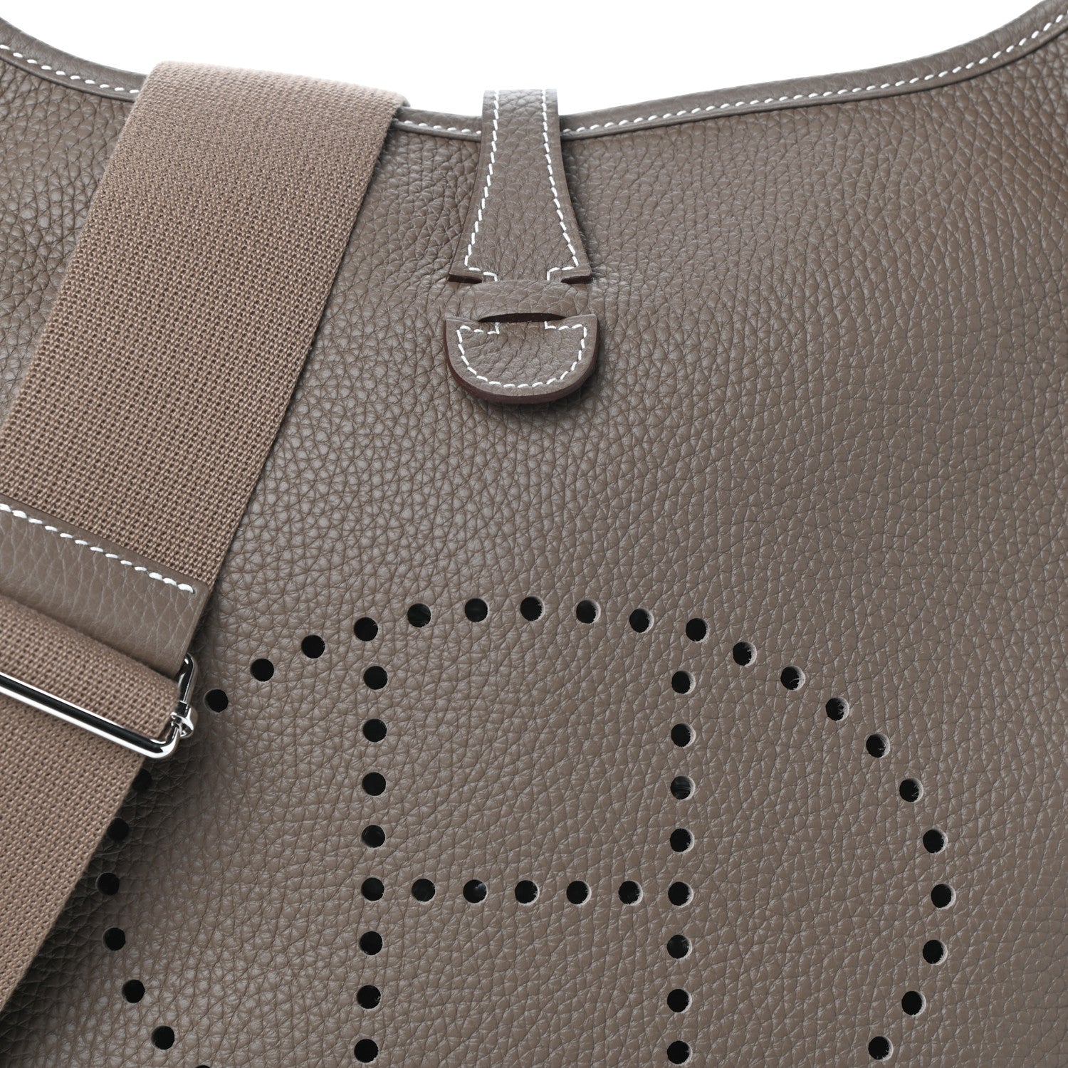 Hermes Taurillon Clemence Evelyne III PM Etoupe 7 of 9