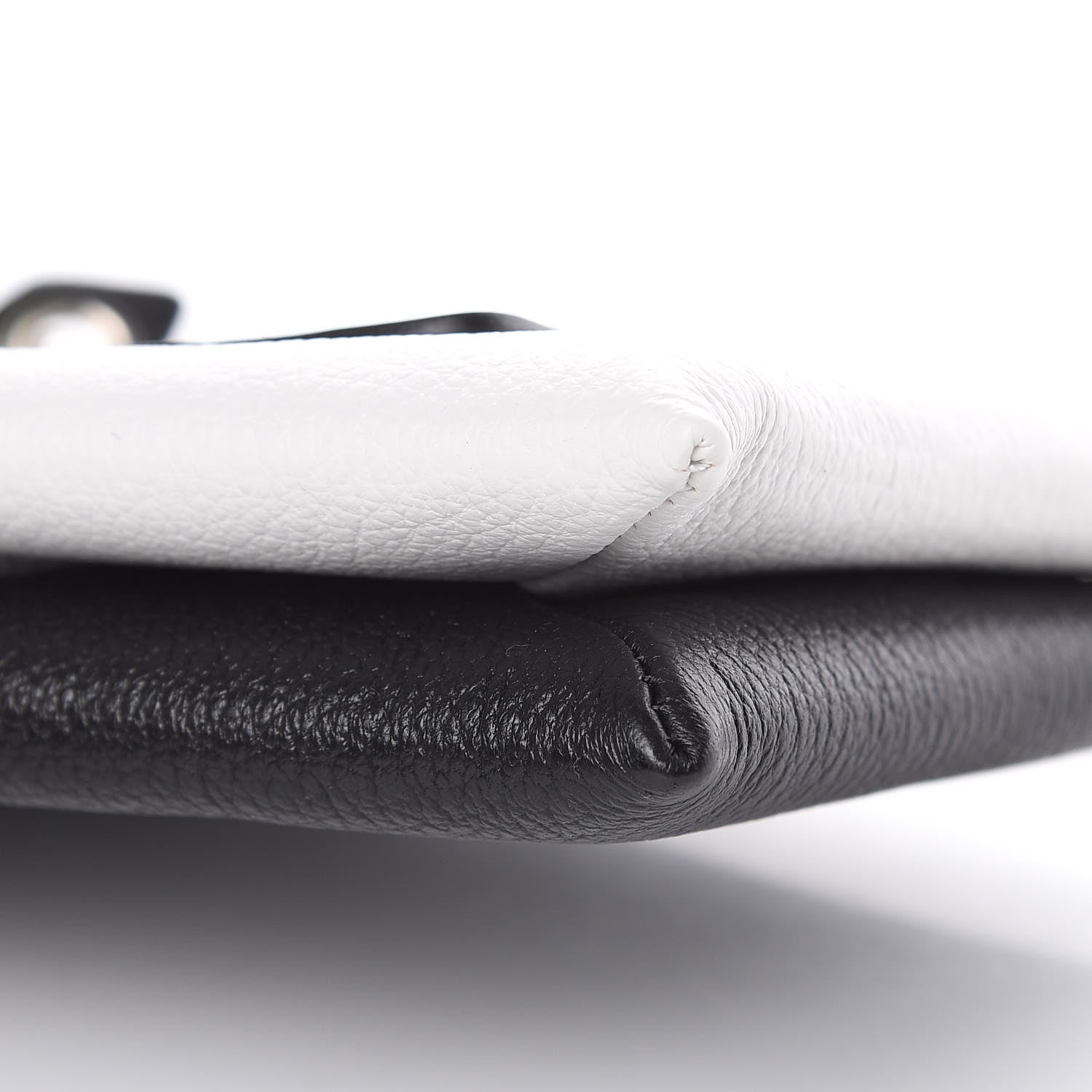 Givenchy Calfskin Duetto Pouch Black White 9 of 11