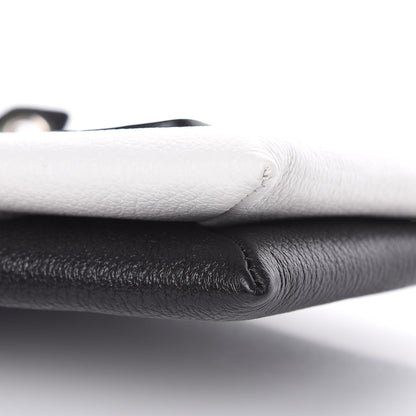 Givenchy Calfskin Duetto Pouch Black White 9 of 11
