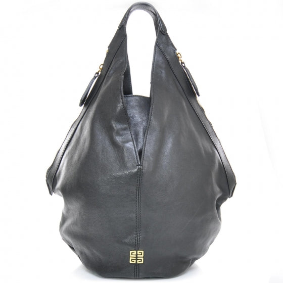 Givenchy Textured Calfskin Tinhan Hobo Black 1 of 10