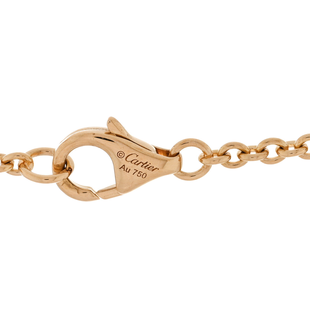 Cartier 18K Yellow Gold Interlocking LOVE Necklace 4 of 4