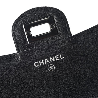 Chanel Sheepskin Chevron Quilted Reissue Compact Wallet So Black 5 of 10
