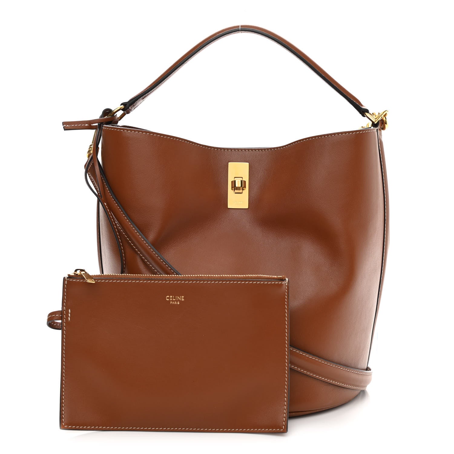Celine Smooth Calfskin Bucket 16 Bag Tan 1 of 10