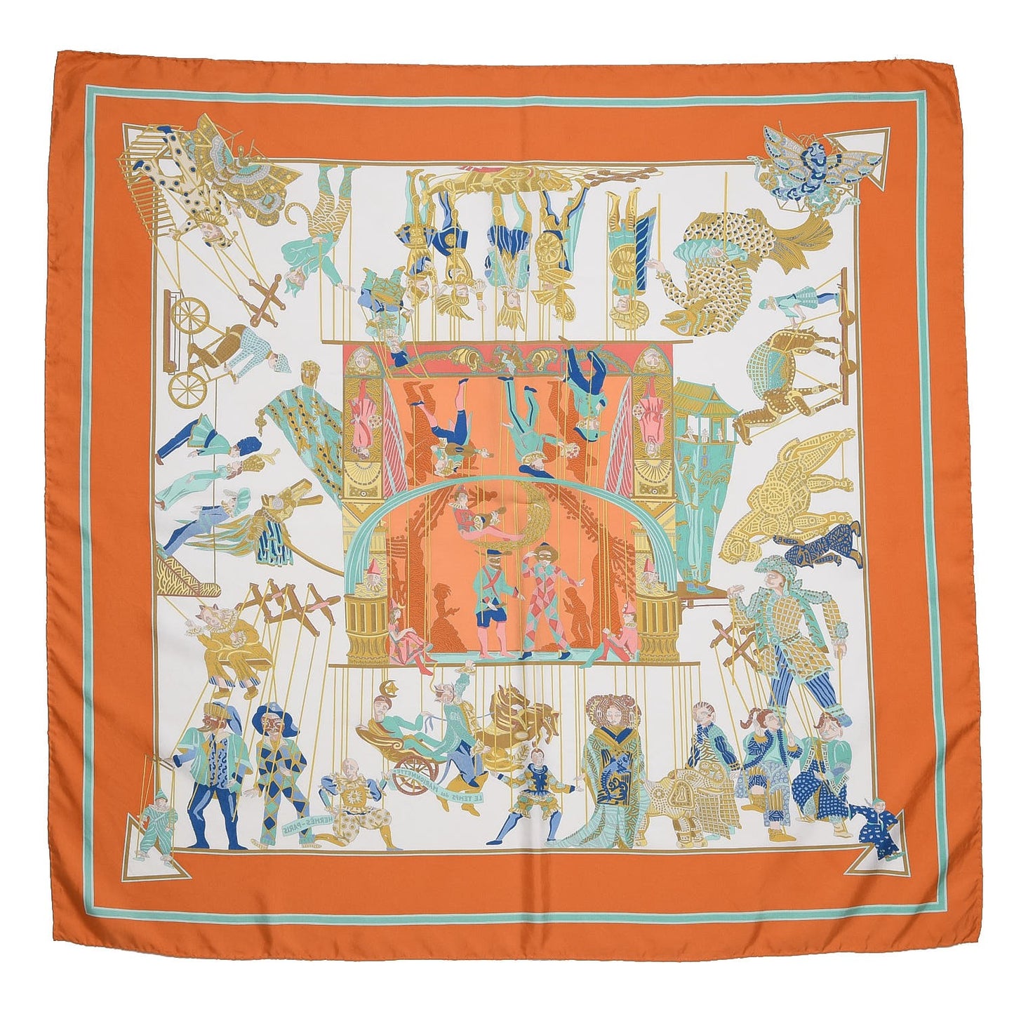 Silk Les Temps Du Marionnettes Scarf 90