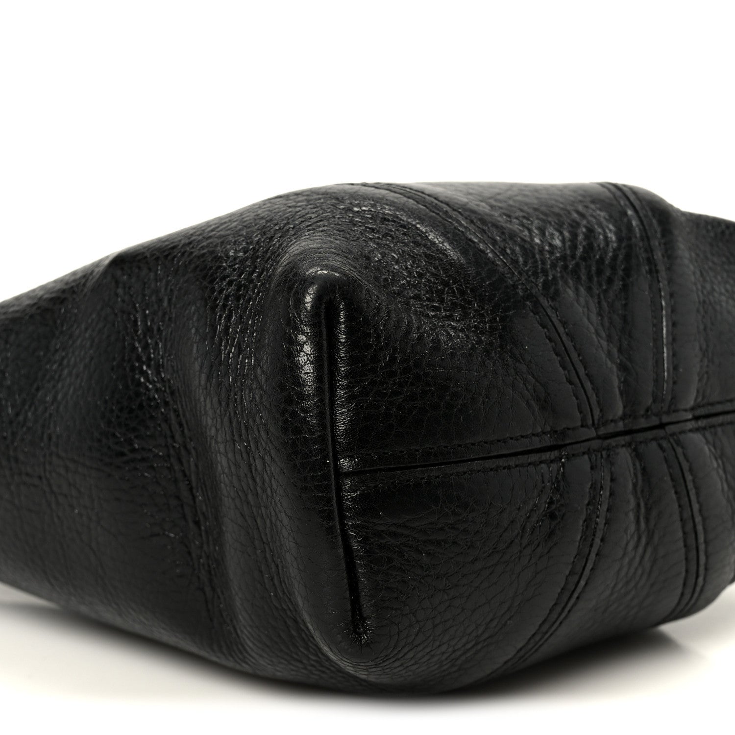 Chloe Grained Calfskin Small Spin Tote Black 9 of 10