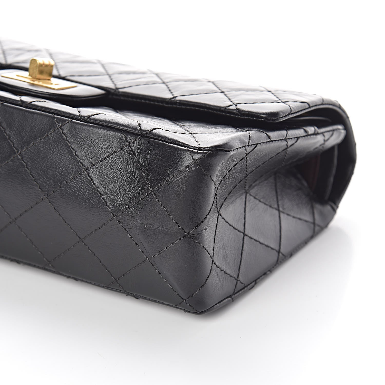 Chanel Aged Calfskin Quilted 2.55 Reissue 225 Flap Black 11 of 12