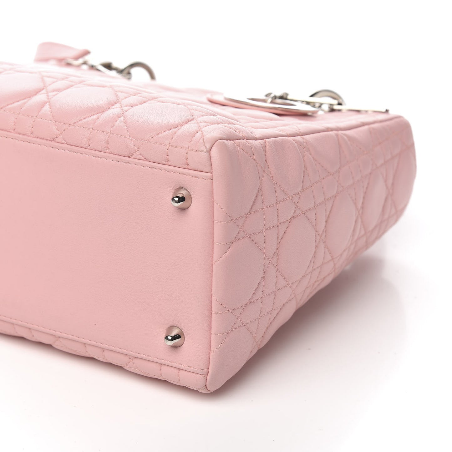 Lambskin Cannage Medium Lady Dior Light Pink