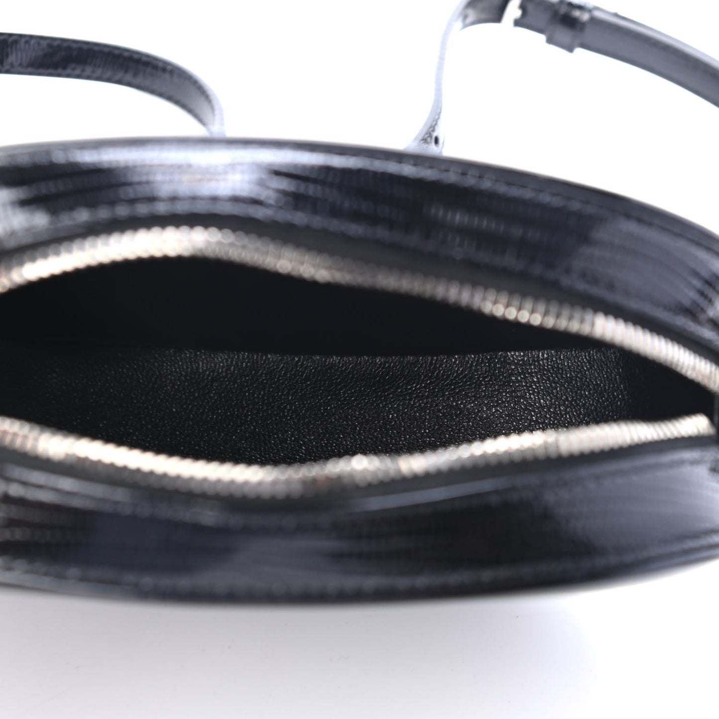 Calfskin Lizard Embossed Le 61 Camera Bag Black