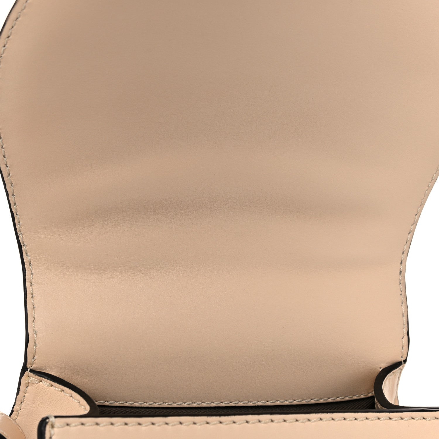 Chloe Calfskin Mini Marcie Round Crossbody Bag Abstract White 9 of 9