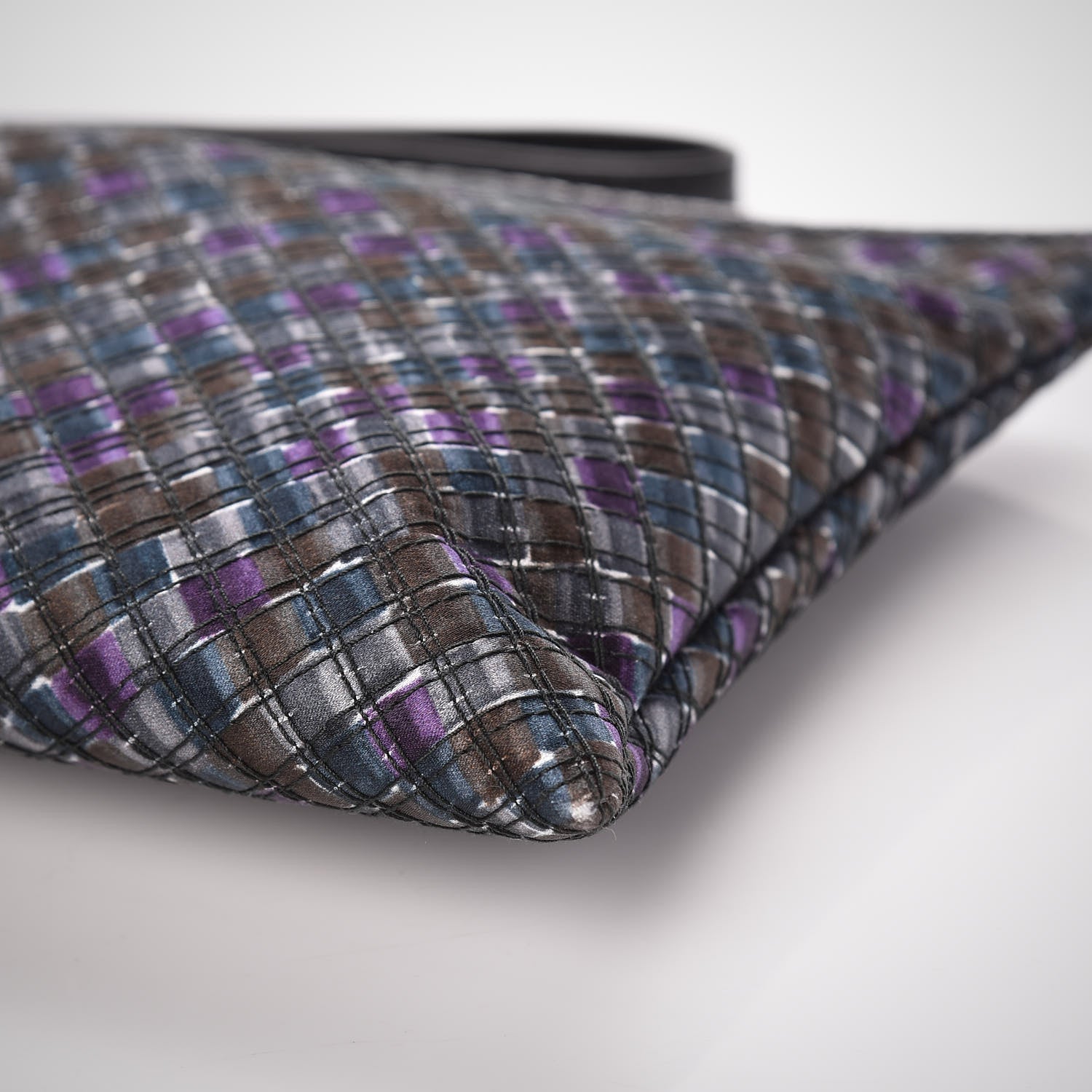 Bottega Veneta Satin Intrecciato Ayers Clutch Multicolor 9 of 10