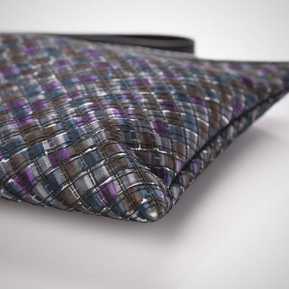 Bottega Veneta Satin Intrecciato Ayers Clutch Multicolor 9 of 10