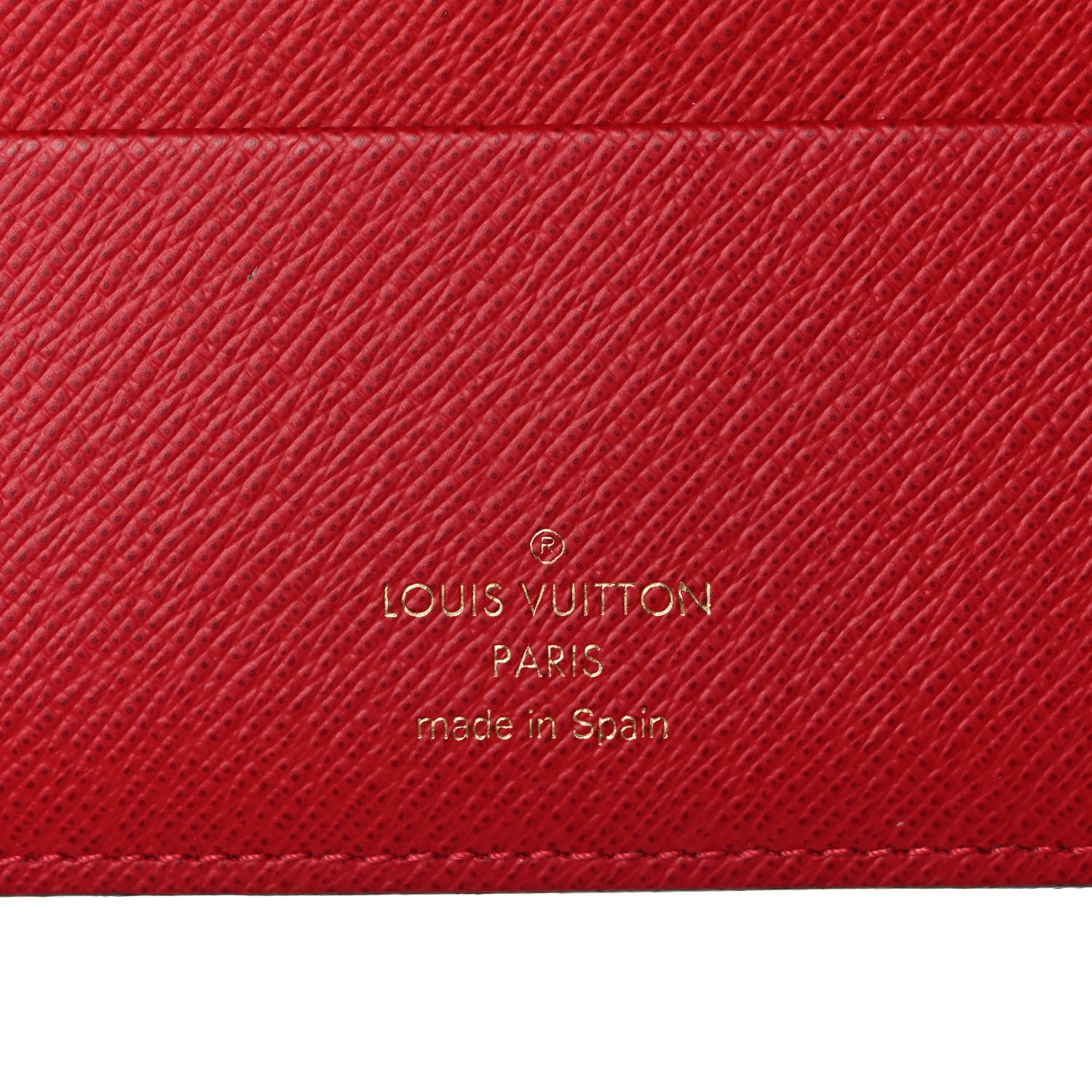 Louis Vuitton Damier Ebene Insolite Wallet Red 7 of 11