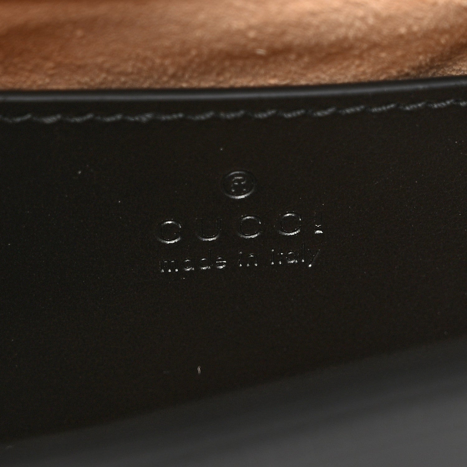 Gucci Calfskin Matelasse Mini GG Marmont Square Shoulder Bag Black 6 of 11