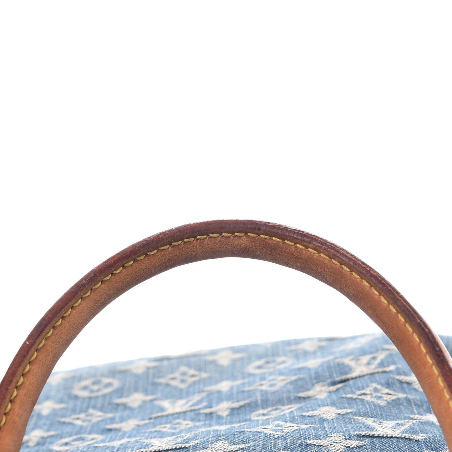 Monogram Denim Sac Plat Blue