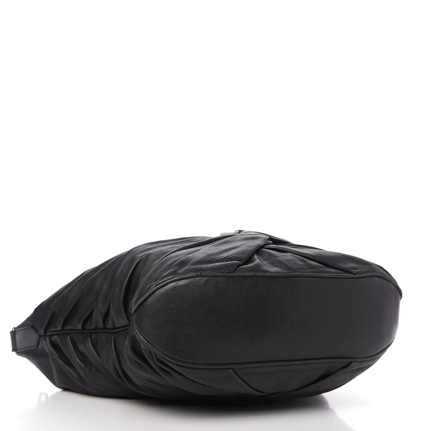 Lambskin Maggie Soft Knot Hobo Black