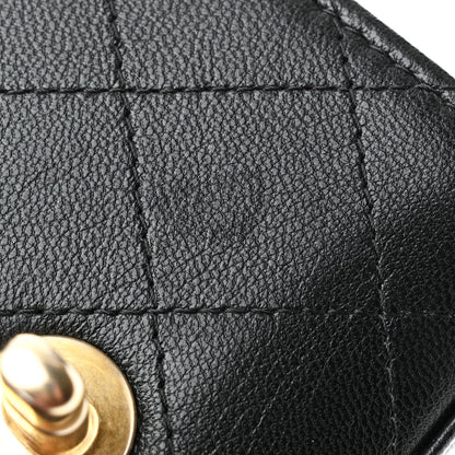 Chanel Goatskin Chic Pearls Clutch On Chain Black 11 of 11