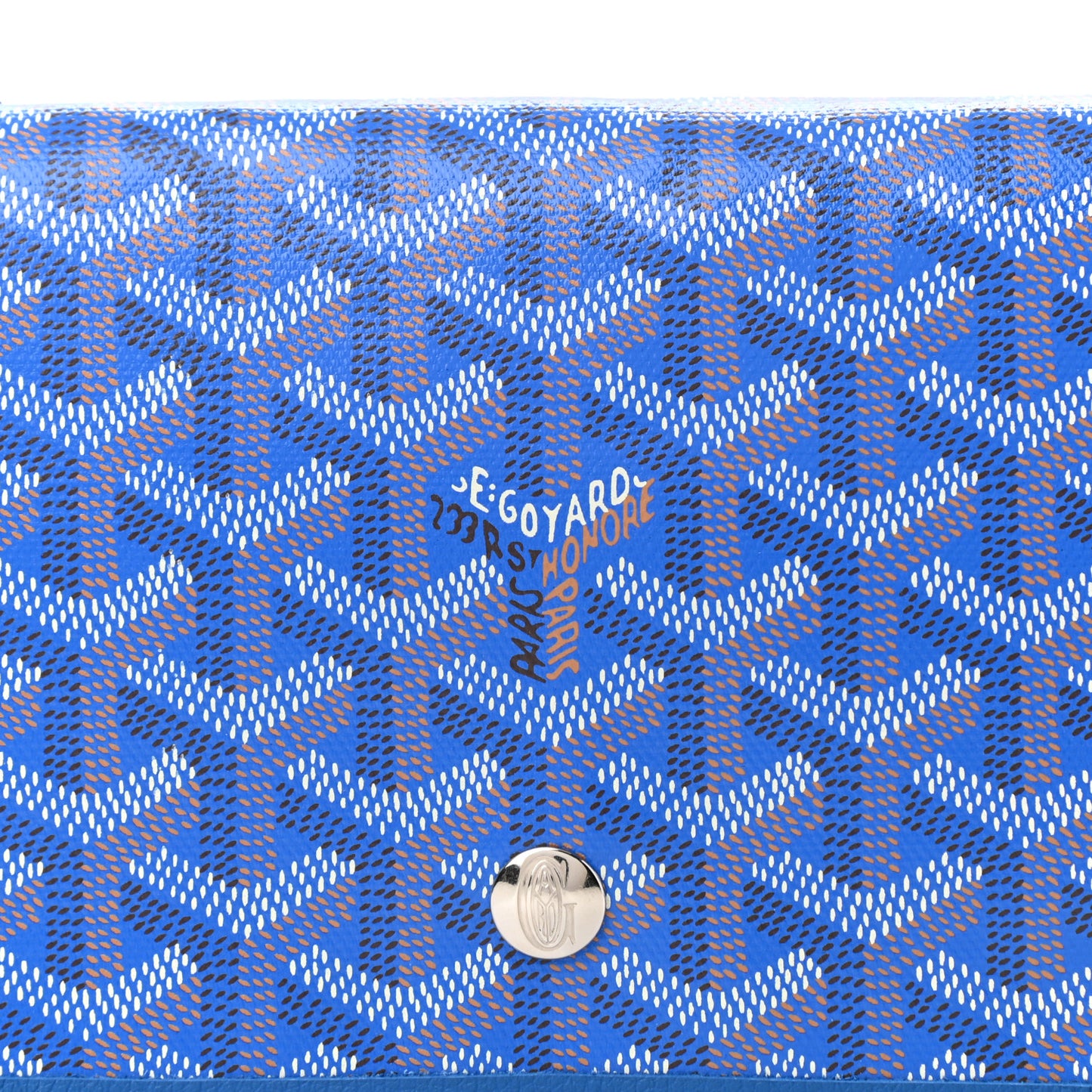 Goyardine Plumet Wallet Clutch Sky Blue