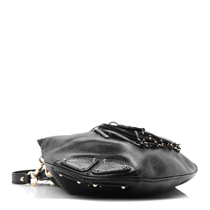 Gucci Calfskin Guccissima Medium Indy Top Handle Hobo Dark Brown 4 of 10