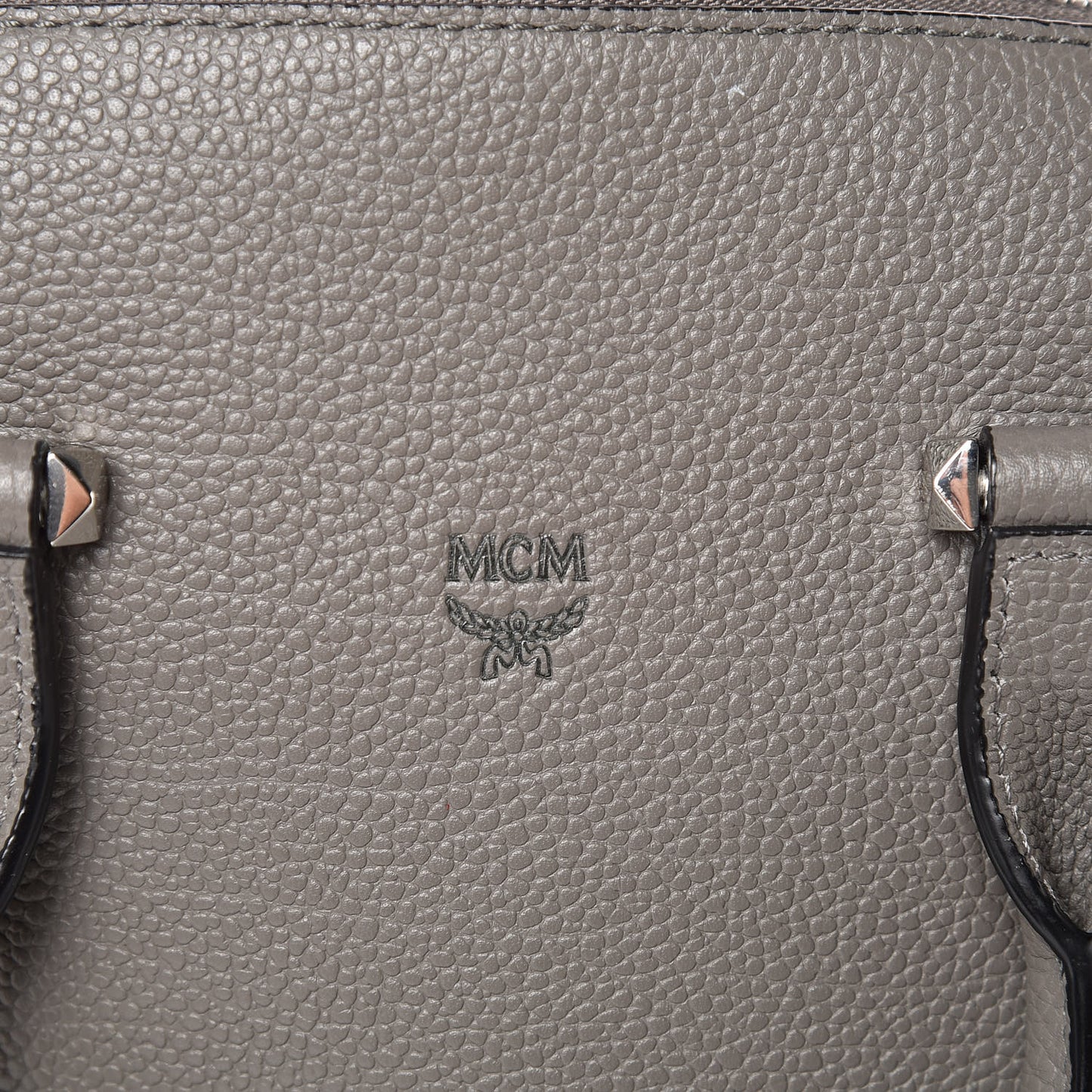 Grained Calfskin Medium Ella Boston Grey