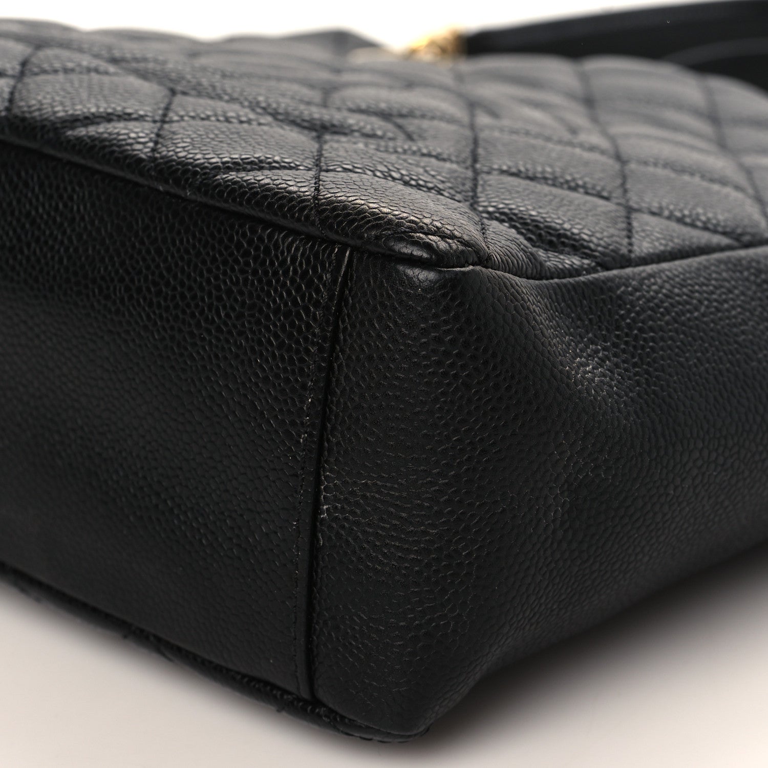 Chanel Caviar Quilted Petit Shopping Tote PST Black 9 of 9