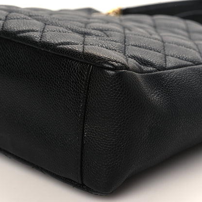 Chanel Caviar Quilted Petit Shopping Tote PST Black 9 of 9
